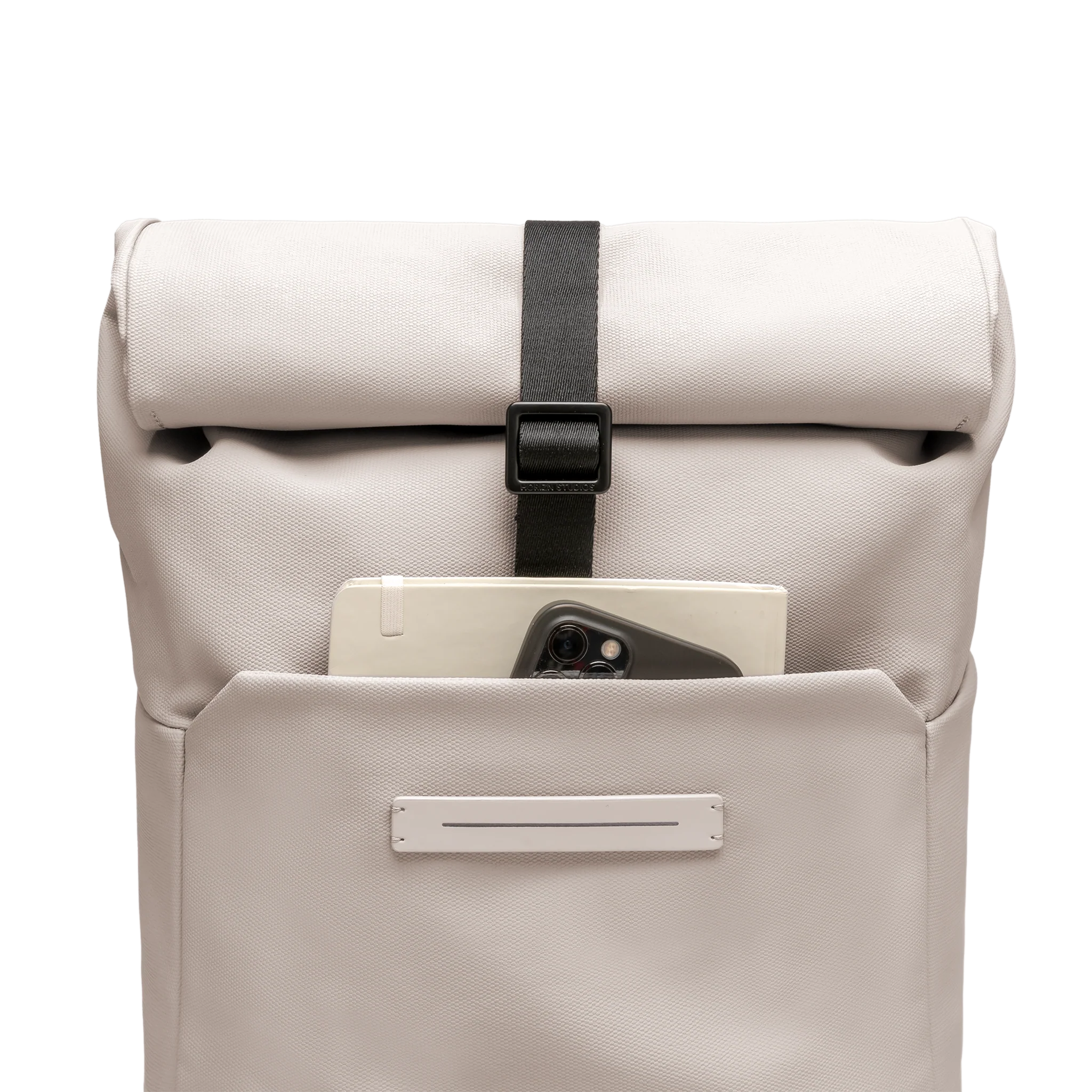 SoFo Rolltop Backpack X / Sand Grey / Waxed Canvas - Image 4