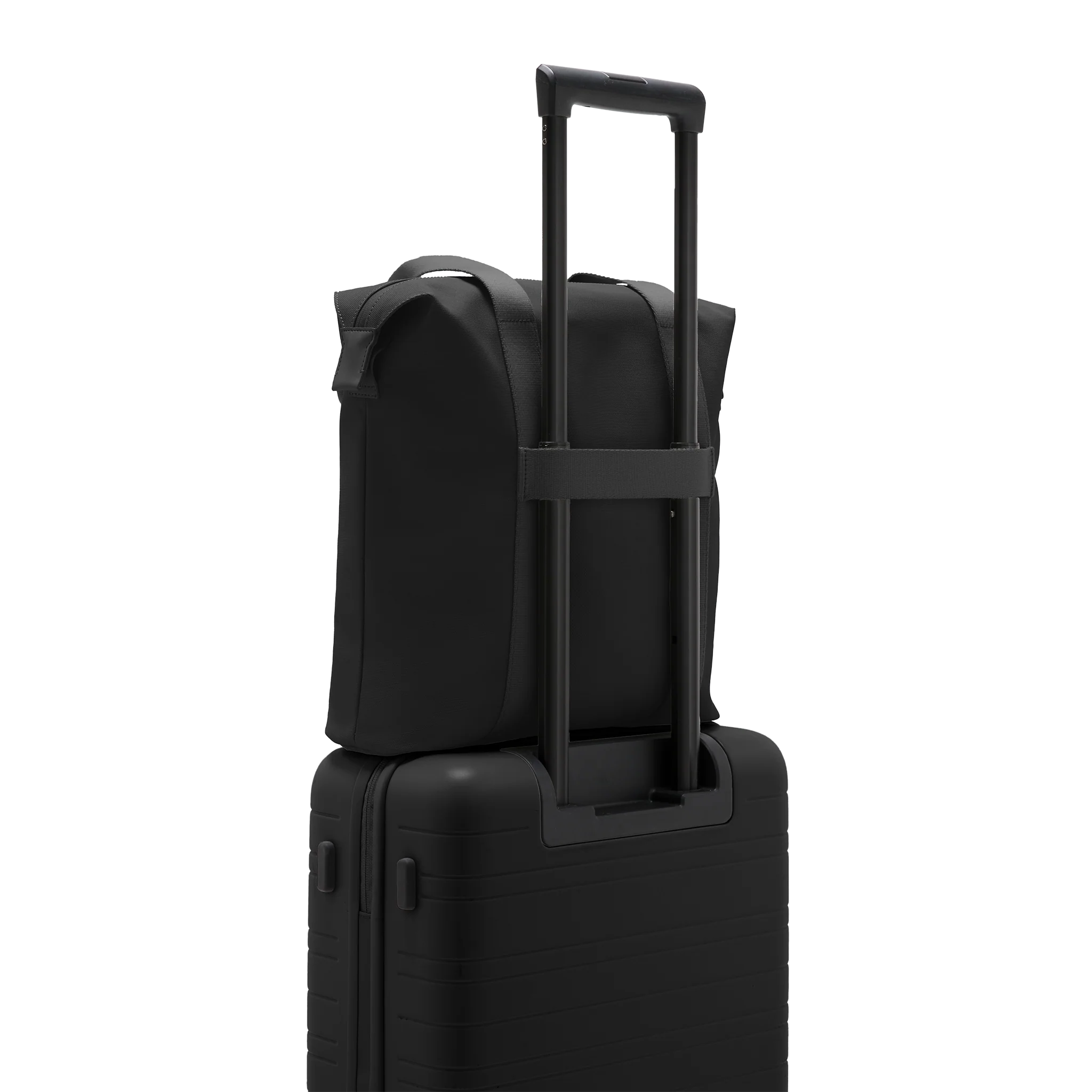 SoFo Vertical Tote / All Black / Waxed Canvas - Image 7