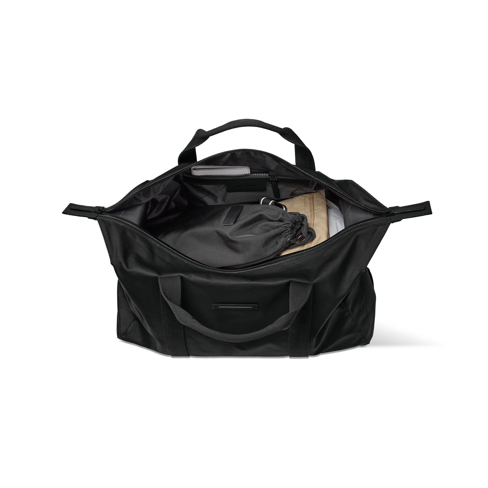 SoFo Weekender M / Black / Recycled Waxed Canvas / Size M - Image 3