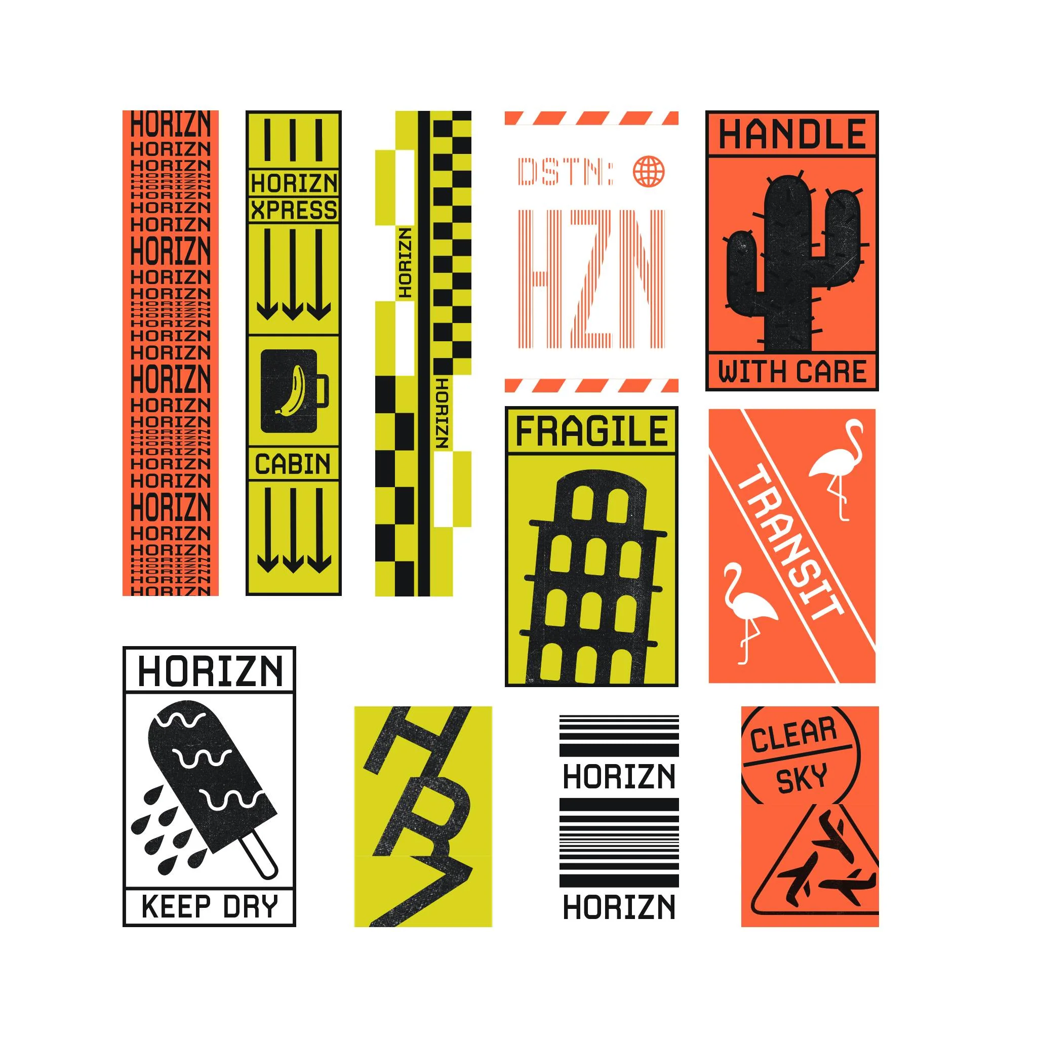 Sticker Set Neon Nights / Black / High Tack Vinyl - Image 3