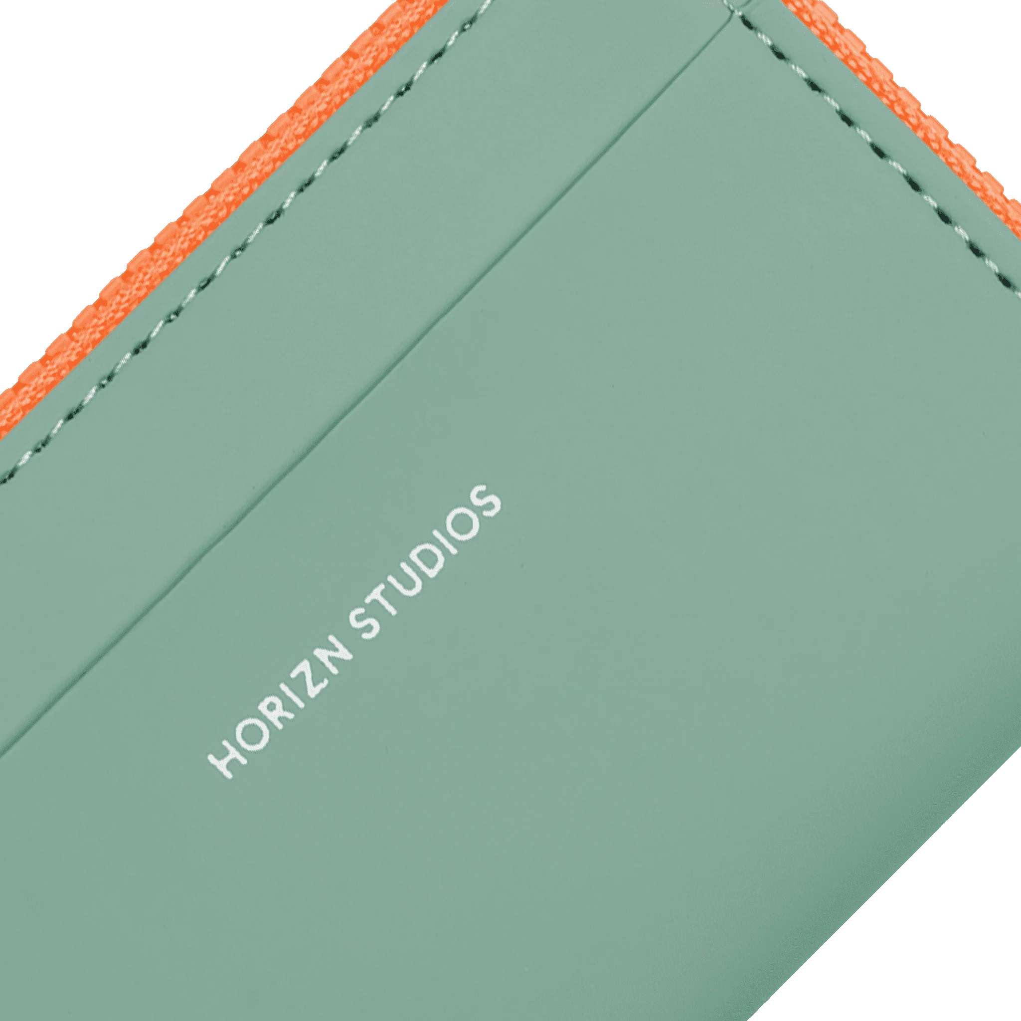 Wallet / Marine Green - Neon Orange - Image 3